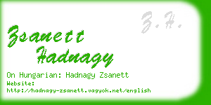 zsanett hadnagy business card